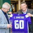 Краси Балъков и легендарният треньор Георги Василев, почетоха Сашо Христов от шампионския отбор на Етър